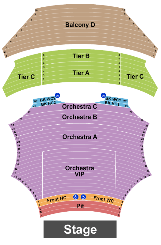 ASU Gammage Moulin Rouge Seating Chart